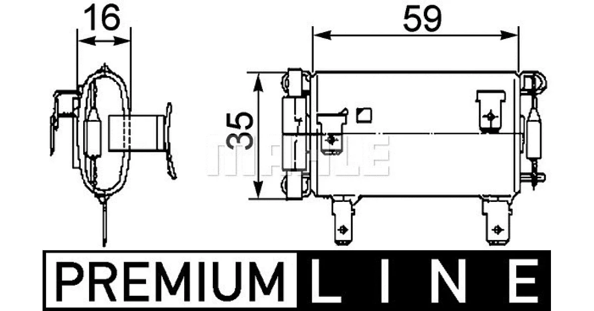 MAHLE - ABR14000P - Сопротивление, вентилятор салона