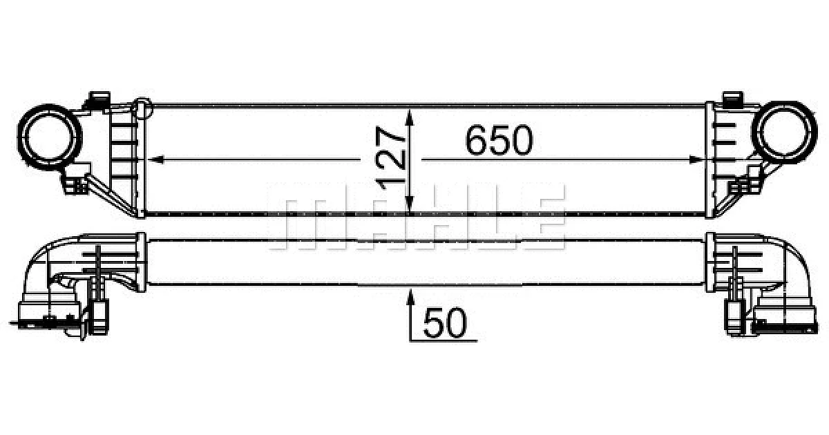 CI343000S - MAHLE - Интеркулер