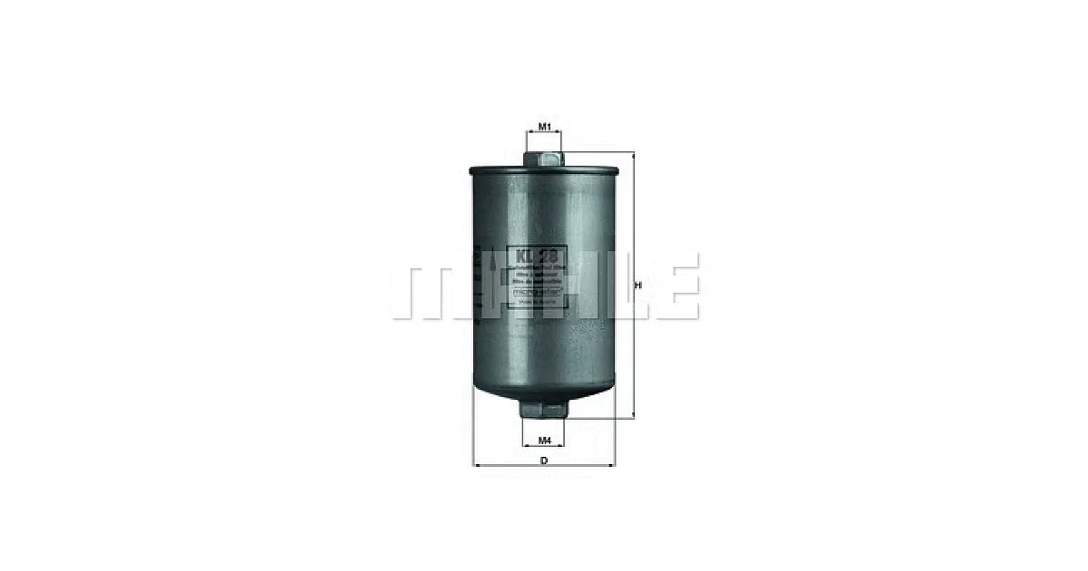 KL28 - MAHLE - Топливный фильтр