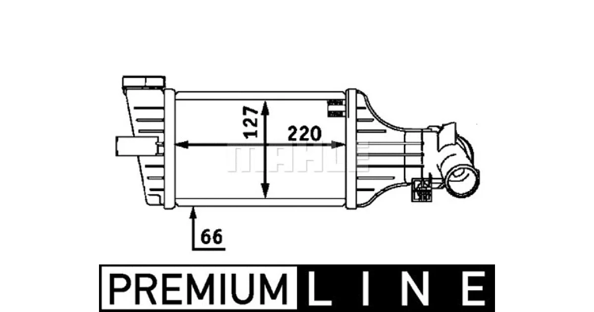 CI71000P - MAHLE - Интеркулер