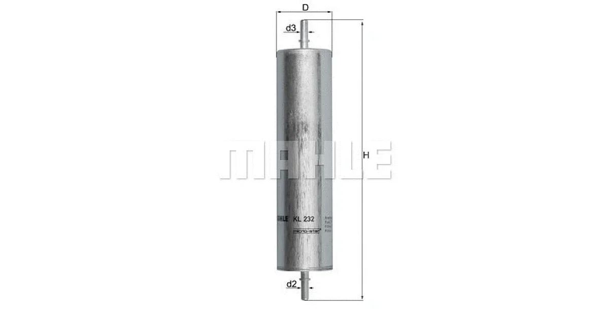 KL232 - MAHLE - Топливный фильтр