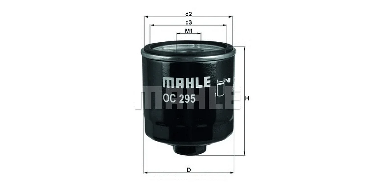 OC295 - MAHLE - Масляный фильтр