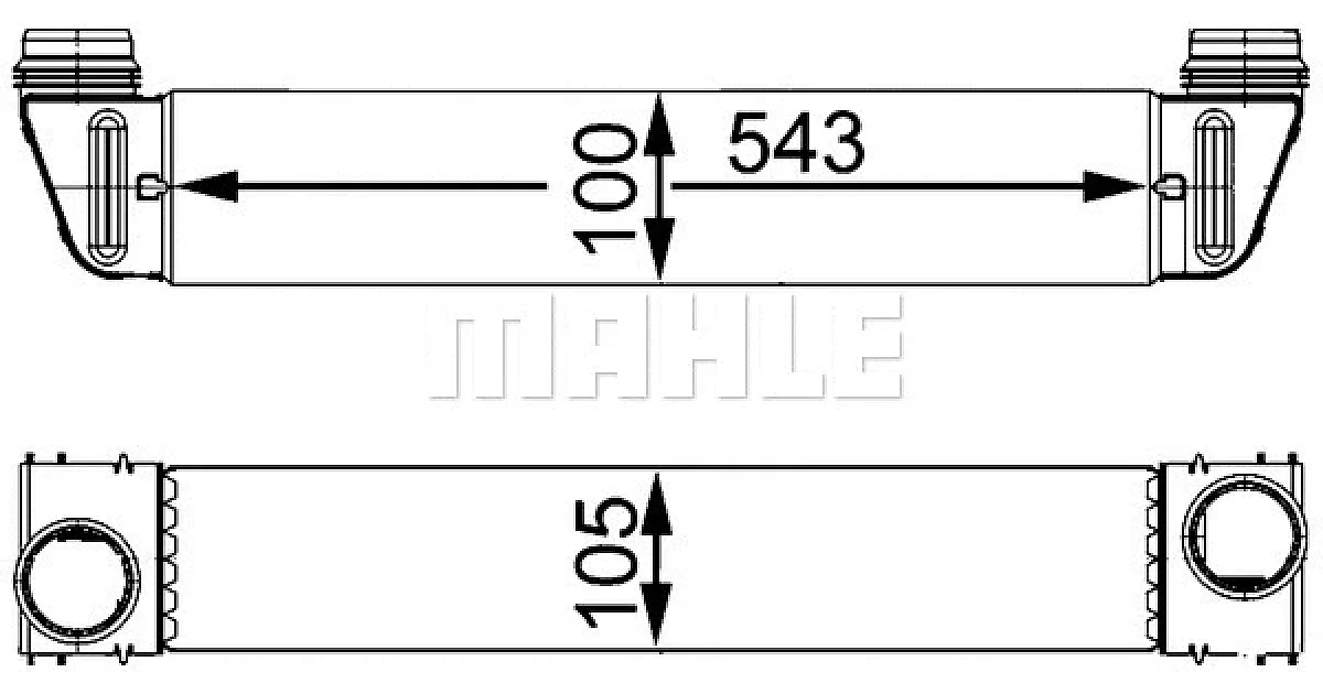 CI79000S - MAHLE - Интеркулер