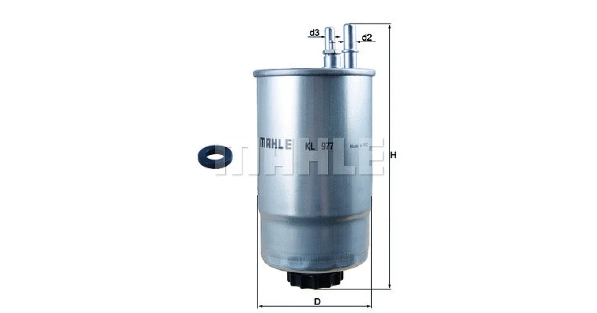 KL977D - MAHLE - Топливный фильтр