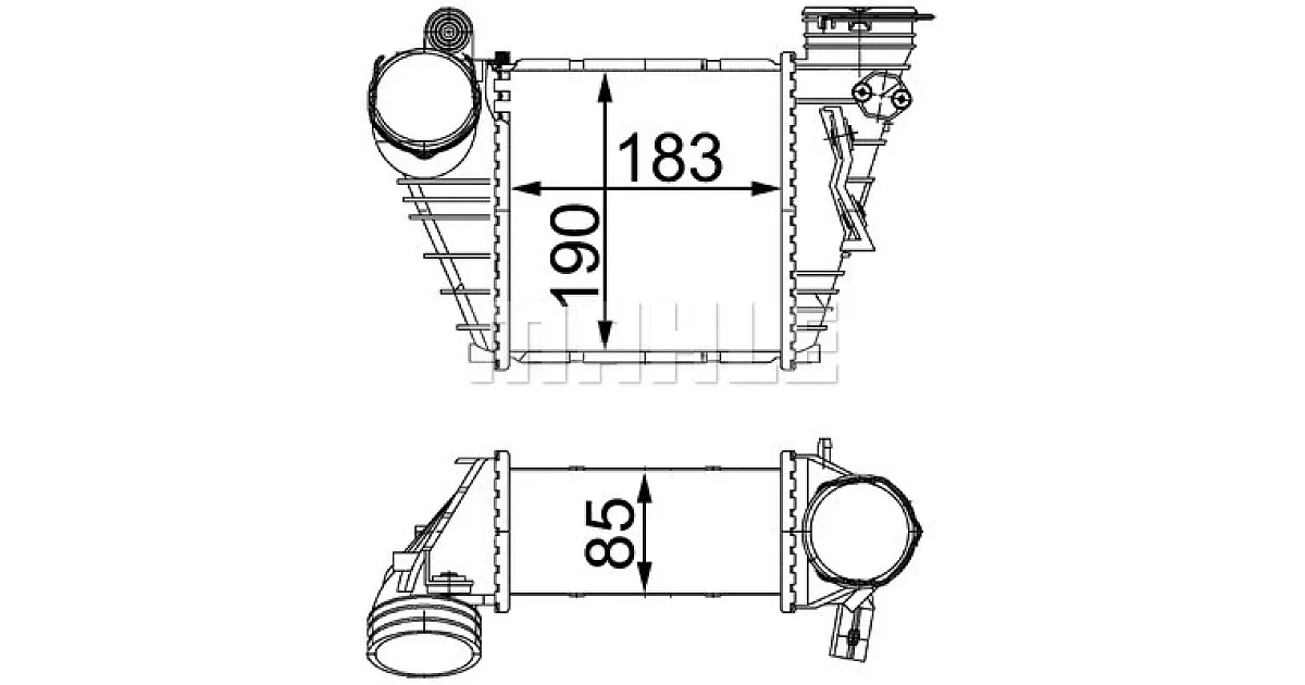 CI299000S - MAHLE - Интеркулер