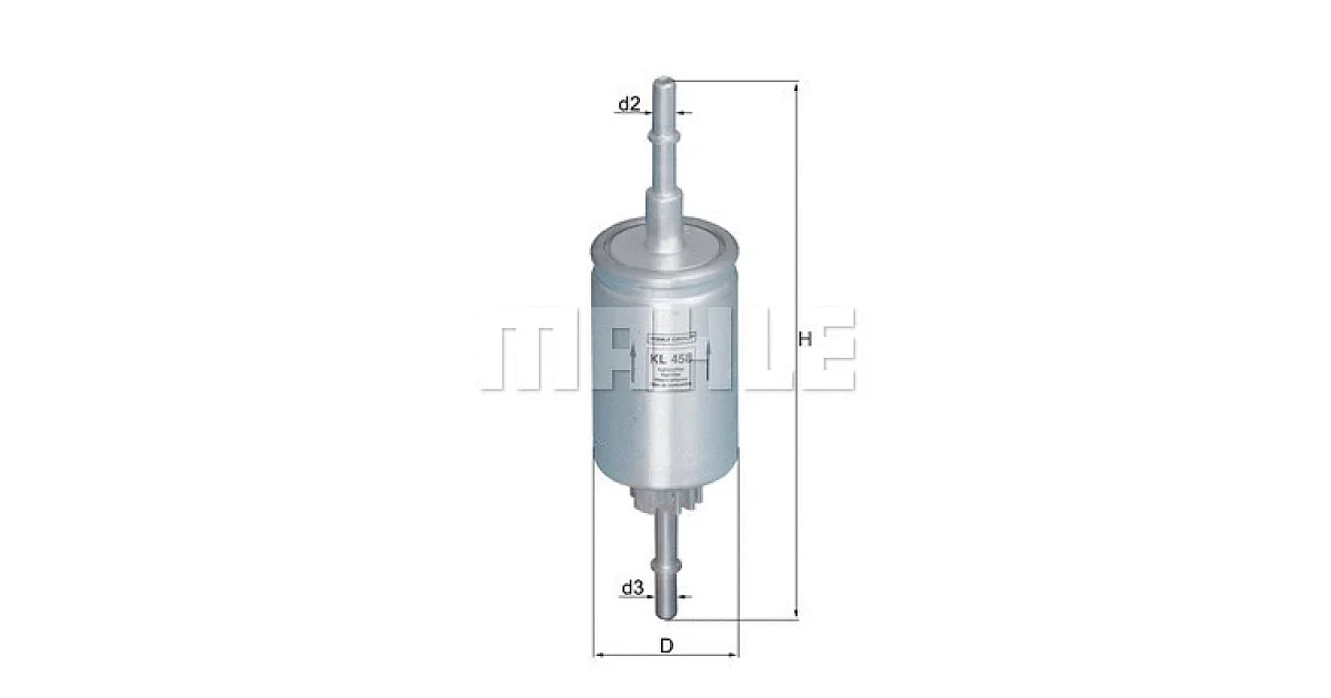 KL458 - MAHLE - Топливный фильтр