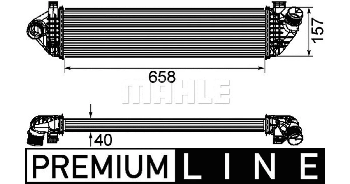 CI198000P - MAHLE - Интеркулер