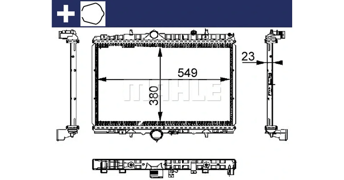 CR392000S - MAHLE - Радиатор, охлаждение двигателя