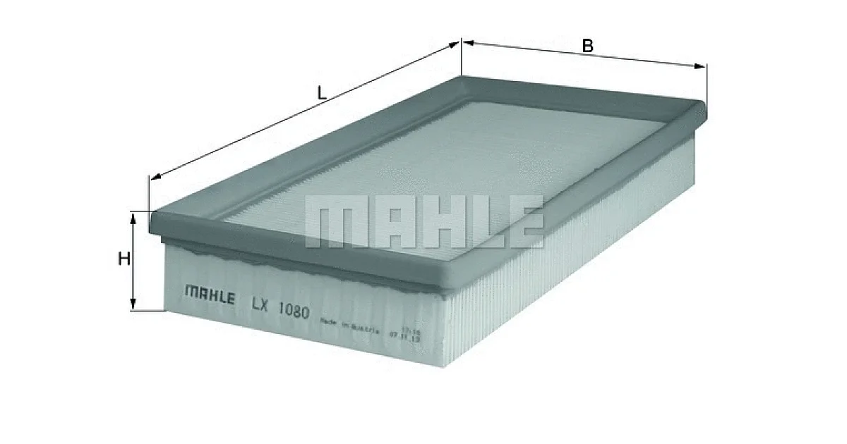LX1080 - MAHLE - Воздушный фильтр
