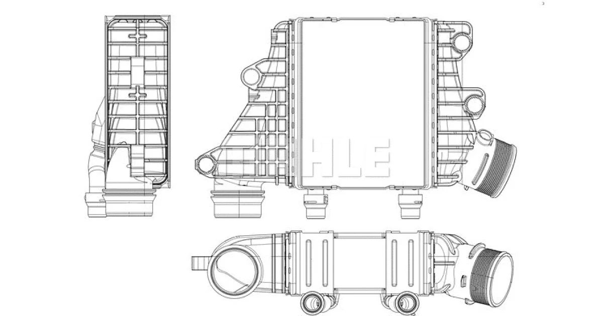 CI412000P - MAHLE - Интеркулер