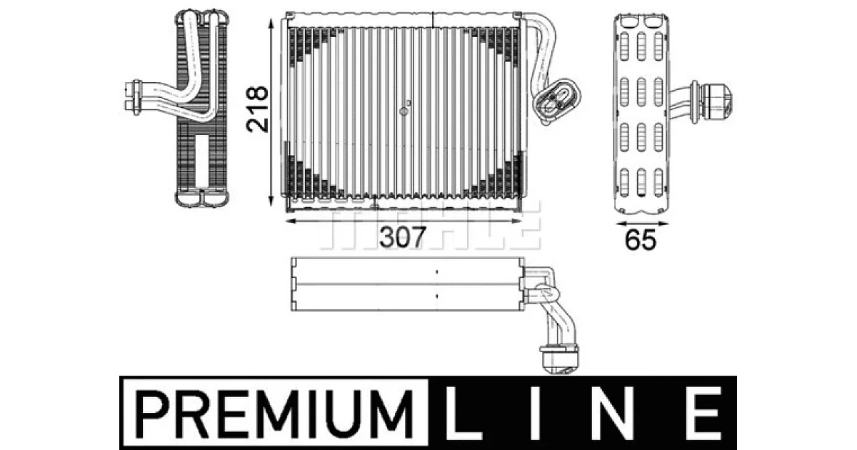 AE122000P - MAHLE - Испаритель, кондиционер