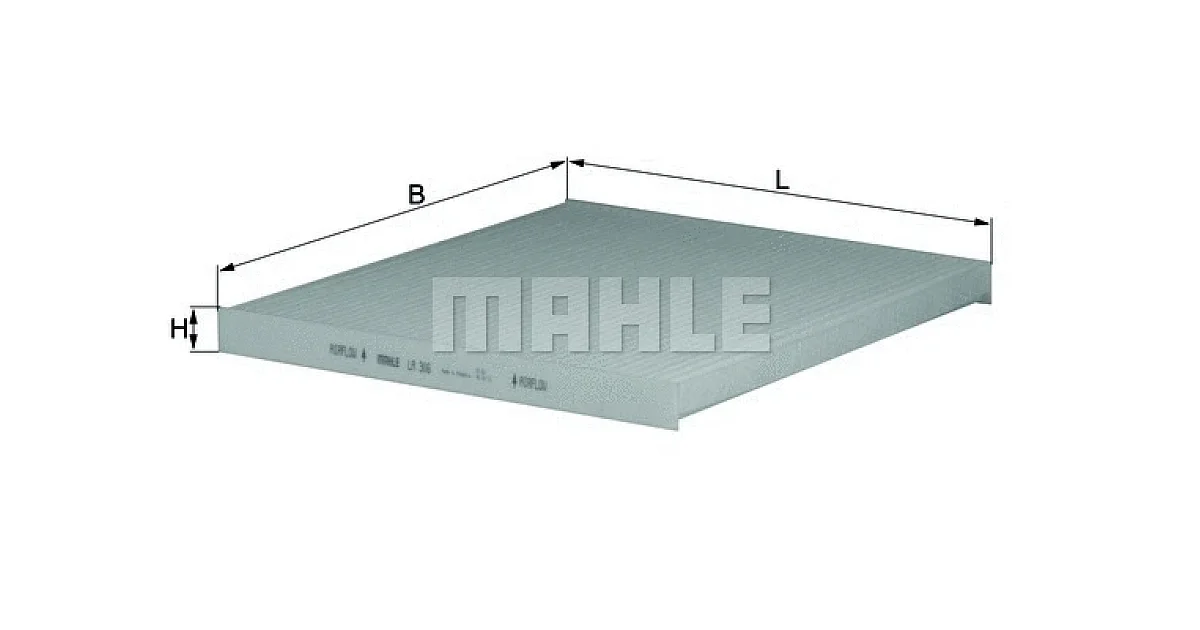 LA306 - MAHLE - Фильтр, воздух во внутренном пространстве
