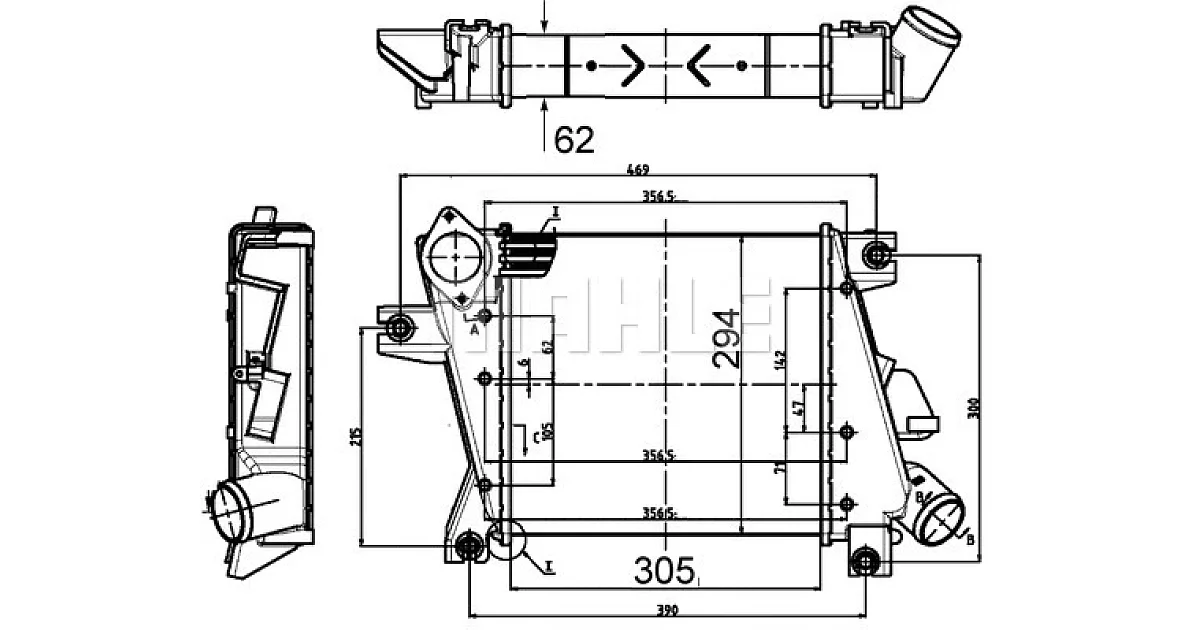 CI508000S - MAHLE - Интеркулер