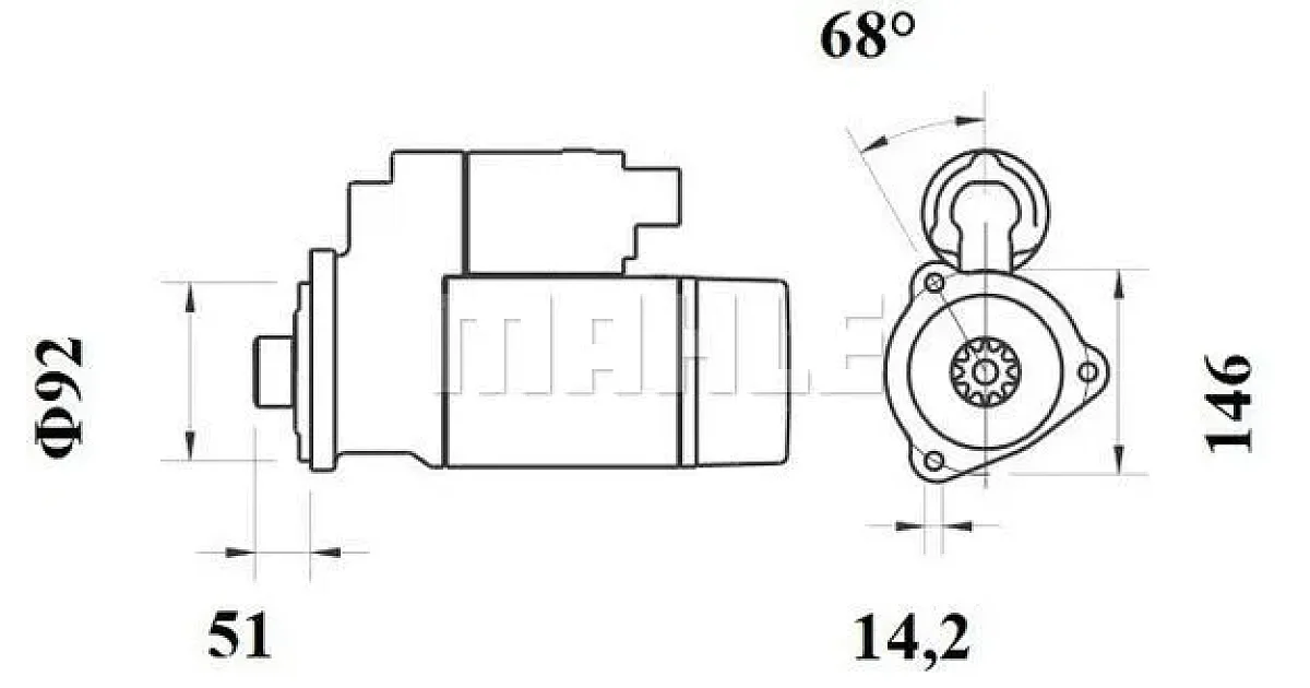 MS773 - MAHLE - Стартер