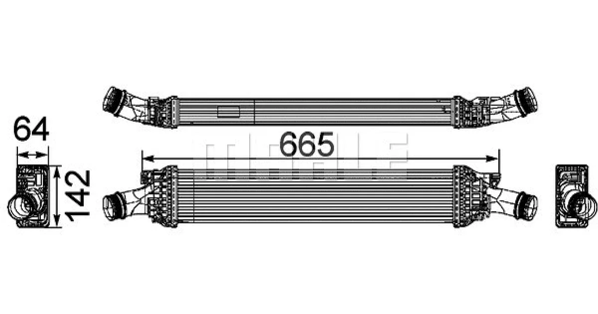 CI170000P - MAHLE - Интеркулер