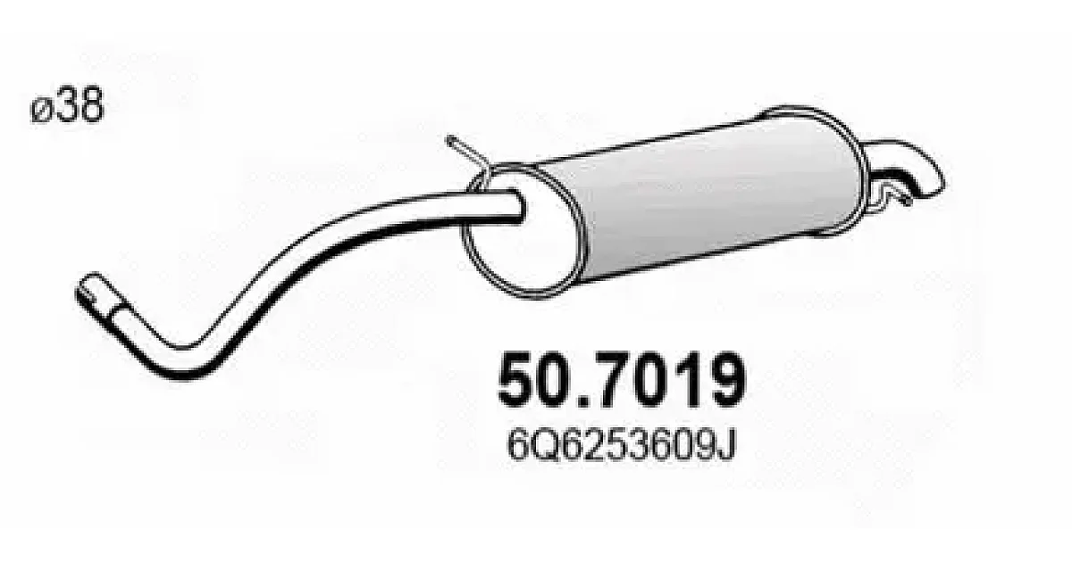 507019 - ASSO - Глушитель выхлопных газов конечный