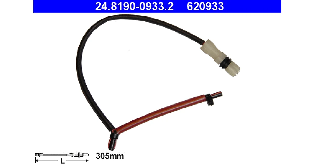 ATE - 24819009332 - Сигнализатор, износ тормозных колодок