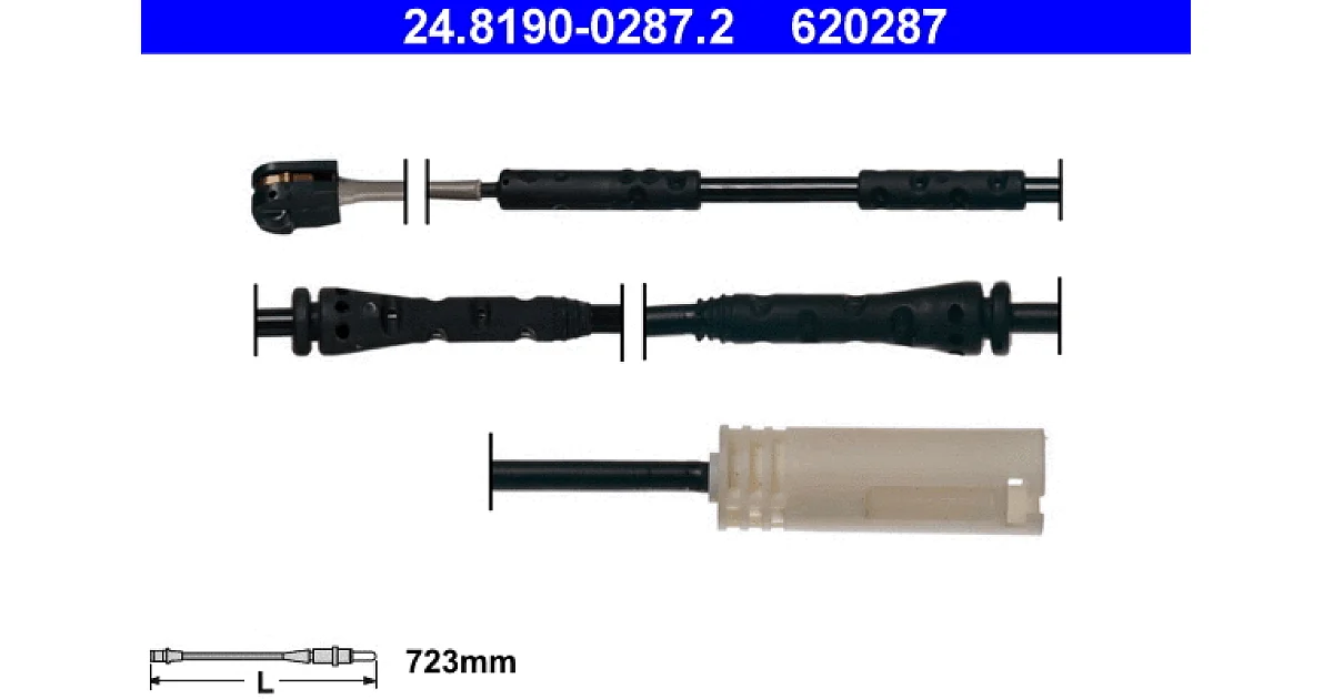 ATE - 24819002872 - Сигнализатор, износ тормозных колодок