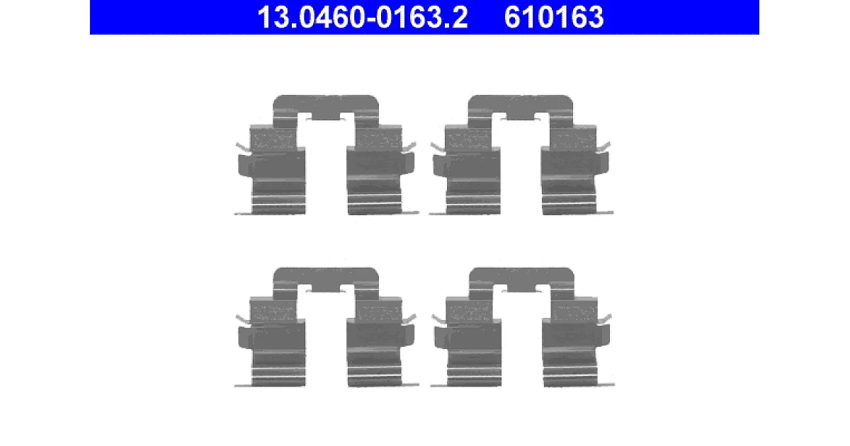 ATE - 13046001632 - Комплектующие, колодки дискового тормоза