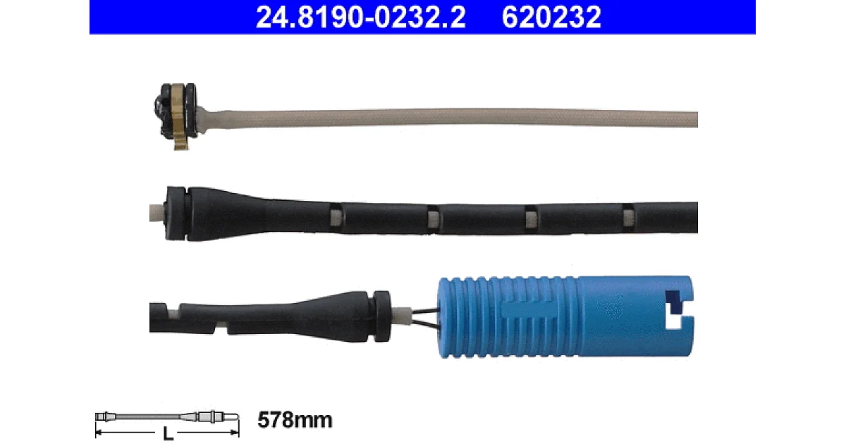 ATE - 24819002322 - Сигнализатор, износ тормозных колодок