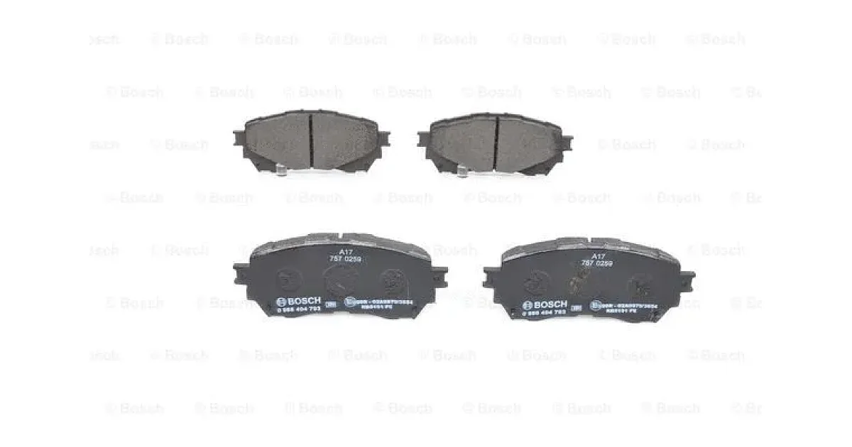 0986494793 - BOSCH - Комплект тормозных колодок, дисковый тормоз
