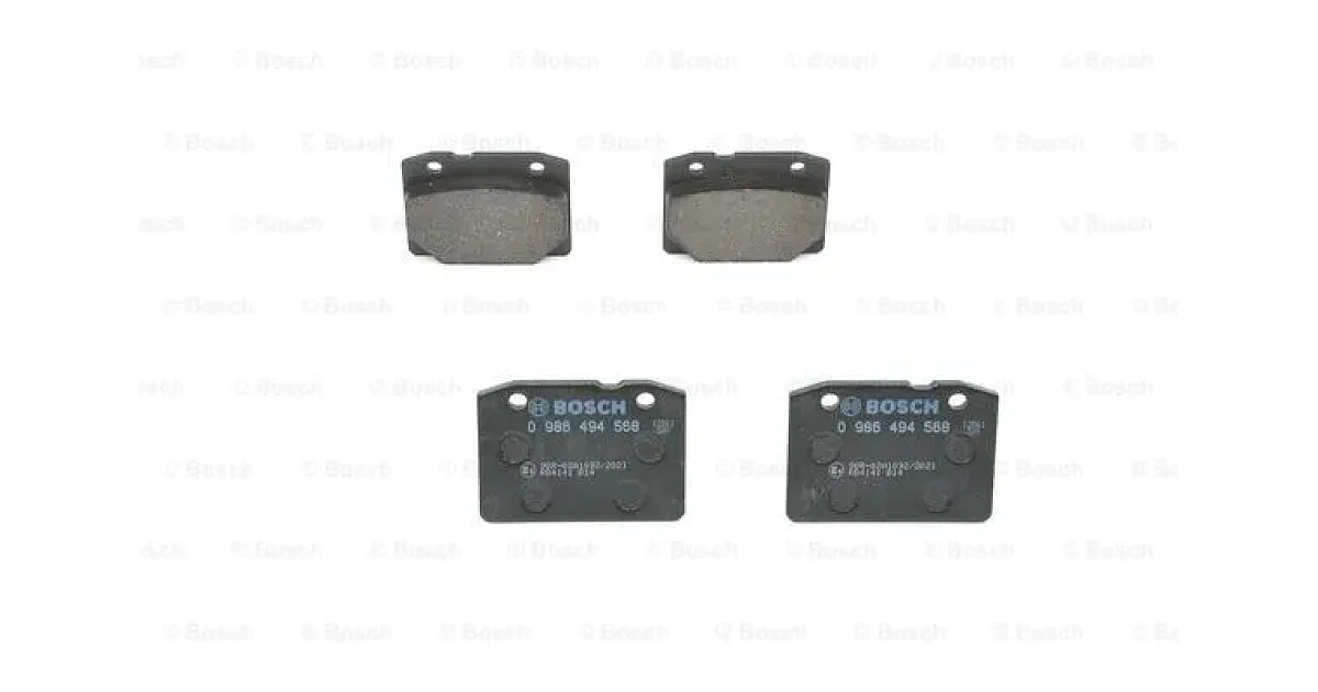 0986494568 - BOSCH - Комплект тормозных колодок, дисковый тормоз