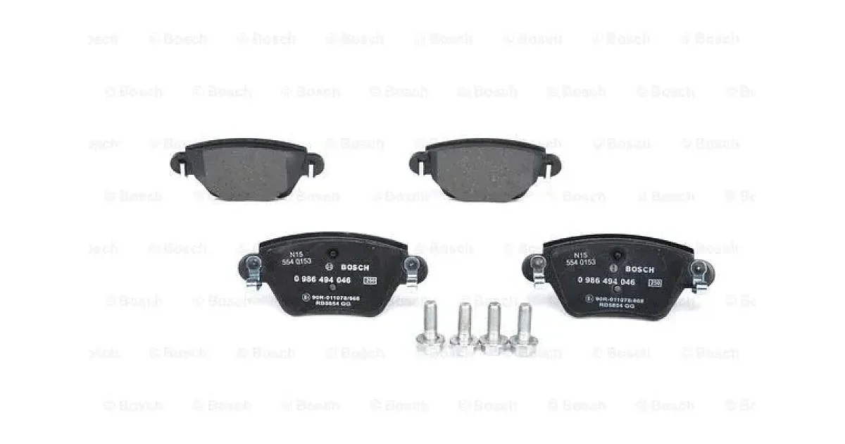 0986494046 - BOSCH - Комплект тормозных колодок, дисковый тормоз