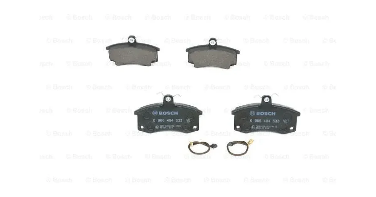 0986494533 - BOSCH - Комплект тормозных колодок, дисковый тормоз