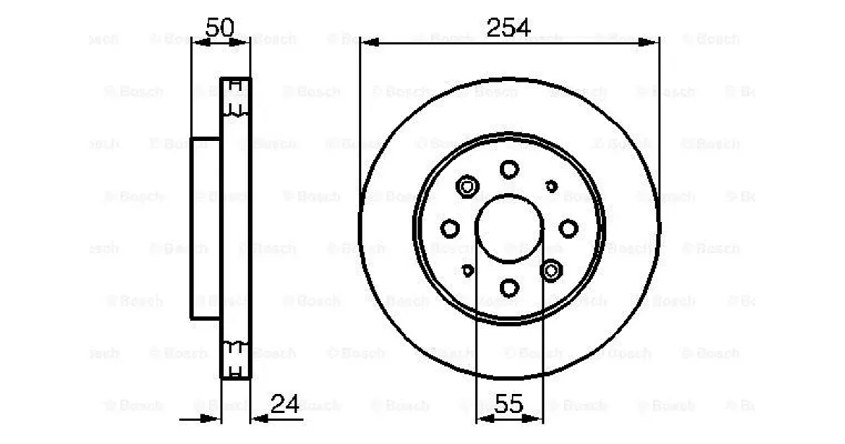 0986479231 - BOSCH - Тормозной диск