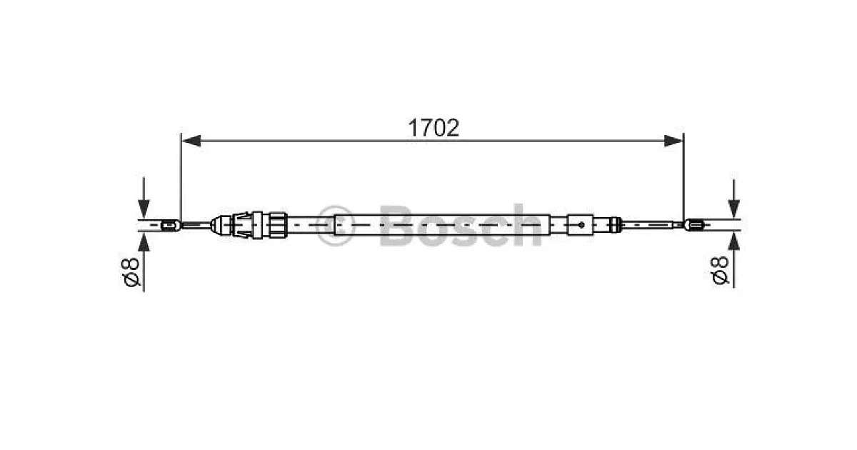 1987477239 - BOSCH - Тросик, cтояночный тормоз