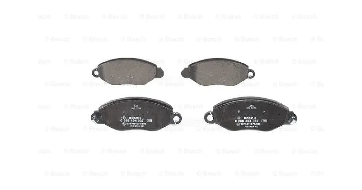 0986494037 - BOSCH - Комплект тормозных колодок, дисковый тормоз