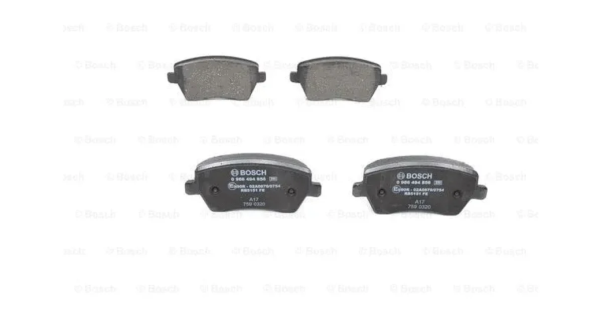 0986494856 - BOSCH - Комплект тормозных колодок, дисковый тормоз