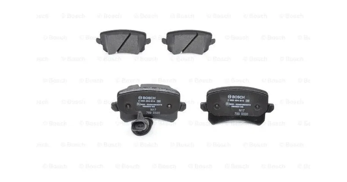 0986494814 - BOSCH - Комплект тормозных колодок, дисковый тормоз