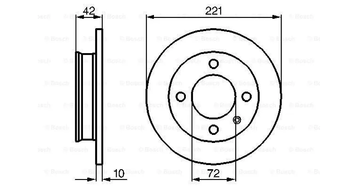 0986478068 - BOSCH - Тормозной диск
