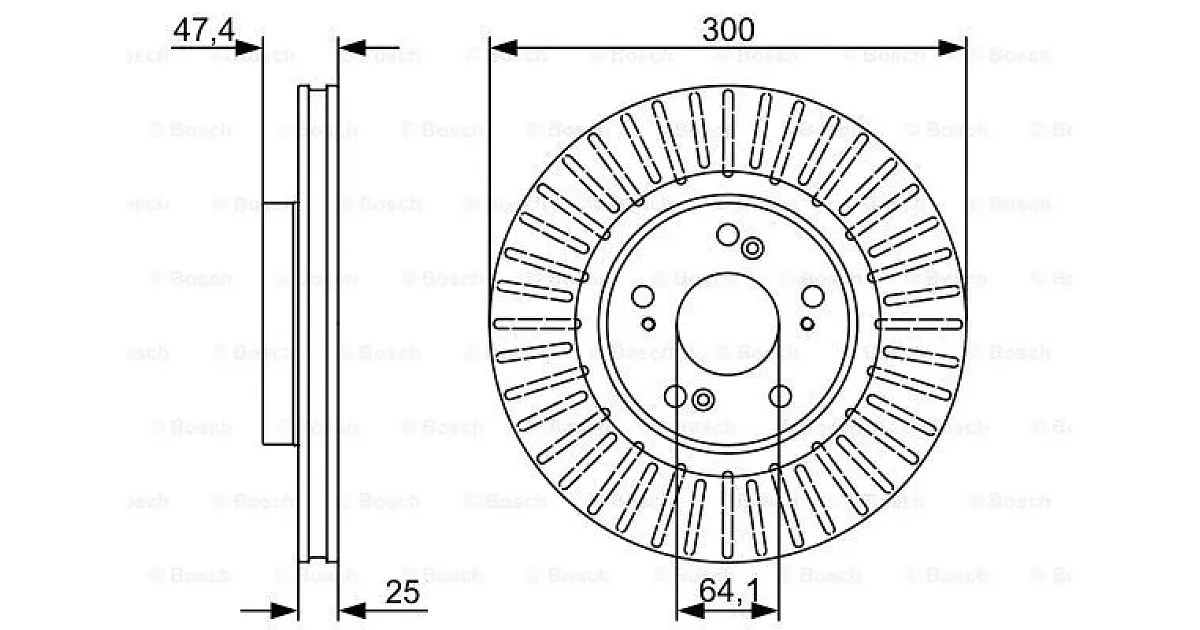 0986479534 - BOSCH - Тормозной диск