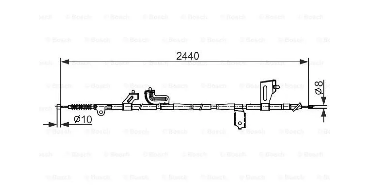 BOSCH 1 987 482 425, Тросик, cтояночный тормоз