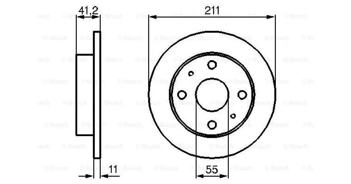 0986479119 - BOSCH - Тормозной диск