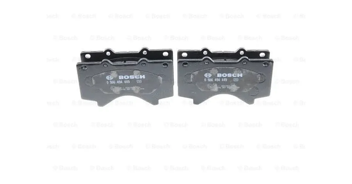 0986494449 - BOSCH - Комплект тормозных колодок, дисковый тормоз