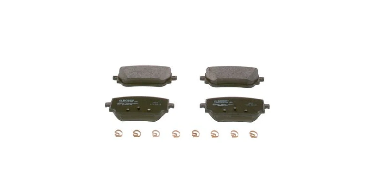 0986424890 - BOSCH - Комплект тормозных колодок, дисковый тормоз