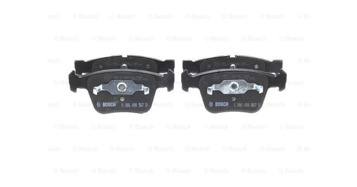 0986494967 - BOSCH - Комплект тормозных колодок, дисковый тормоз