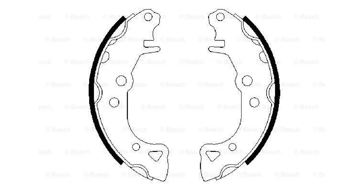 0986487252 - BOSCH - Комплект тормозных колодок