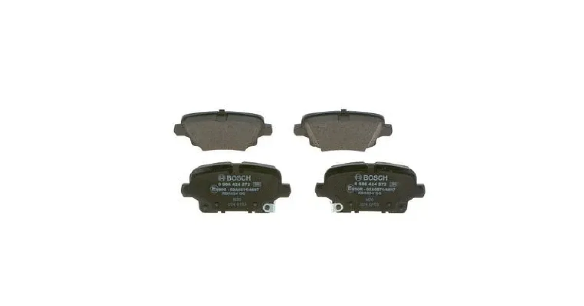 0986424872 - BOSCH - Комплект тормозных колодок, дисковый тормоз