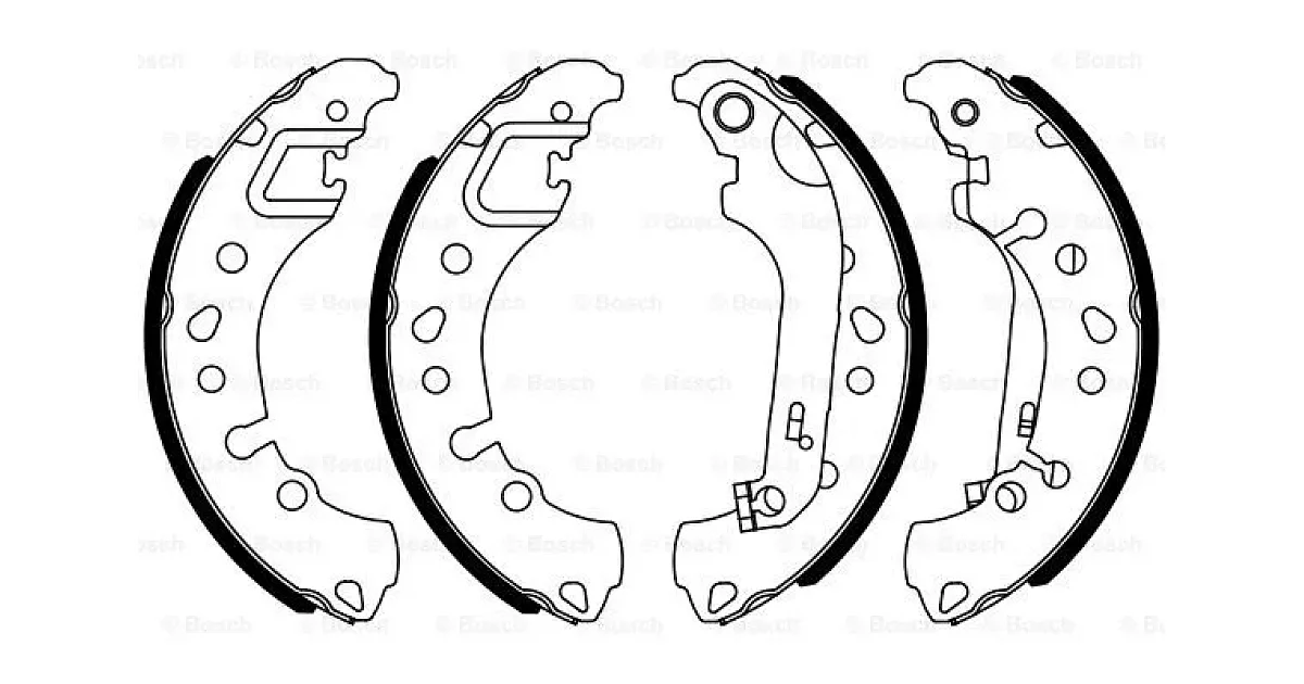 0986487961 - BOSCH - Комплект тормозных колодок