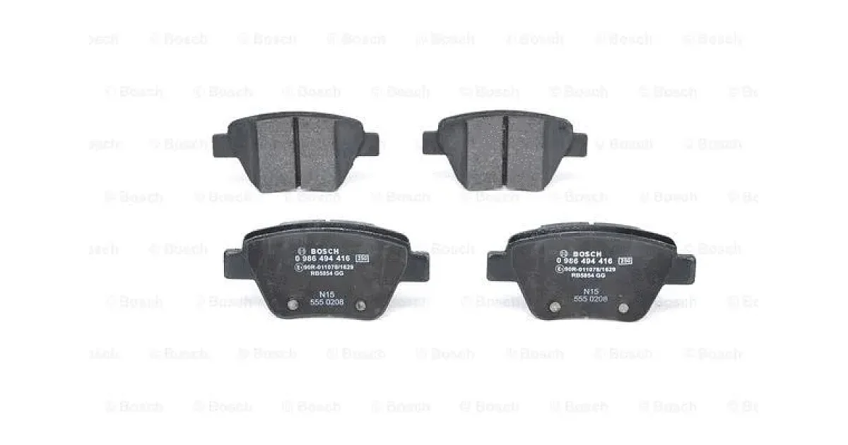 0986494416 - BOSCH - Комплект тормозных колодок, дисковый тормоз