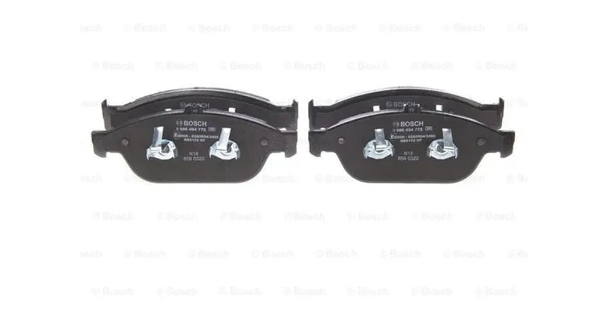 0986494772 - BOSCH - Комплект тормозных колодок, дисковый тормоз
