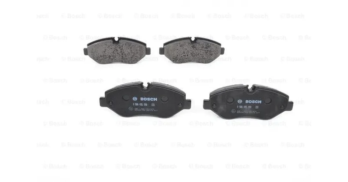 0986495098 - BOSCH - Комплект тормозных колодок, дисковый тормоз