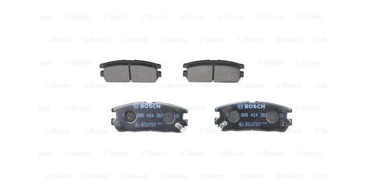 0986424367 - BOSCH - Комплект тормозных колодок, дисковый тормоз