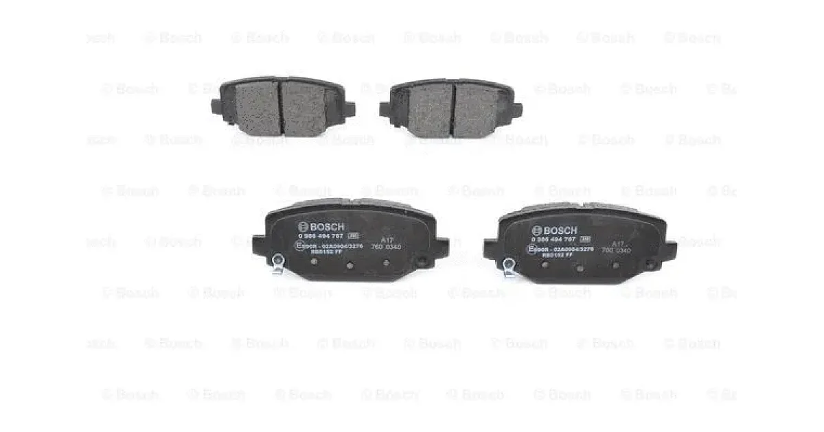 0986494767 - BOSCH - Комплект тормозных колодок, дисковый тормоз