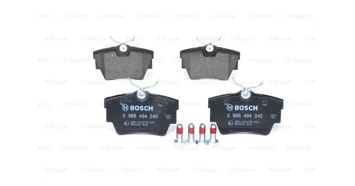 0986494040 - BOSCH - Комплект тормозных колодок, дисковый тормоз