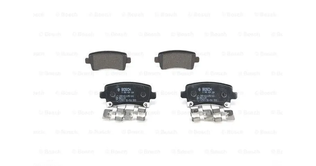 0986424124 - BOSCH - Комплект тормозных колодок, дисковый тормоз